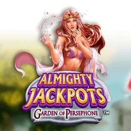 Enjoy Almighty Jackpots: Garden of Persephone by Novomatic – logo hosted on tikitaka-casinos.es