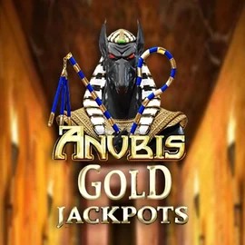 Anubis Gold Jackpots slot logo by Inspired Gaming at Tikitaka Casino
