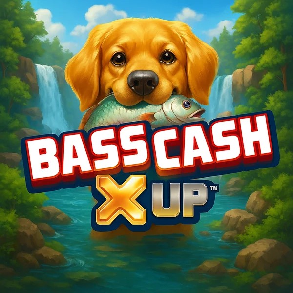Official Slots logo: Bass Cash X UP by Alchemy Gaming at Tikitaka Casino