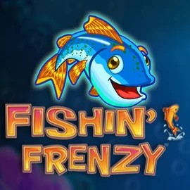 Fishin Frenzy logo – Slots by Blueprint Gaming at Tikitaka Casino
