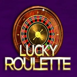 Lucky Roulette slot logo by Belatra Games at Tikitaka Casino