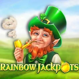 Rainbow Jackpots online game logo by Red Tiger Gaming on tikitaka-casinos.es