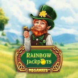 Rainbow Jackpots Megaways by Red Tiger Gaming, showcased at tikitaka-casinos.es – game logo